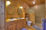 Master Bathroom with a Large Tile Shower